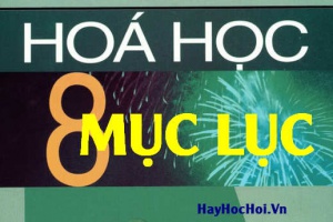 Mục lục sách giáo khoa (SGK) Hóa 8 - Lý thuyết và bài tập Hóa học 8